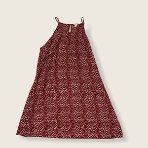 Burgundy like color short dress